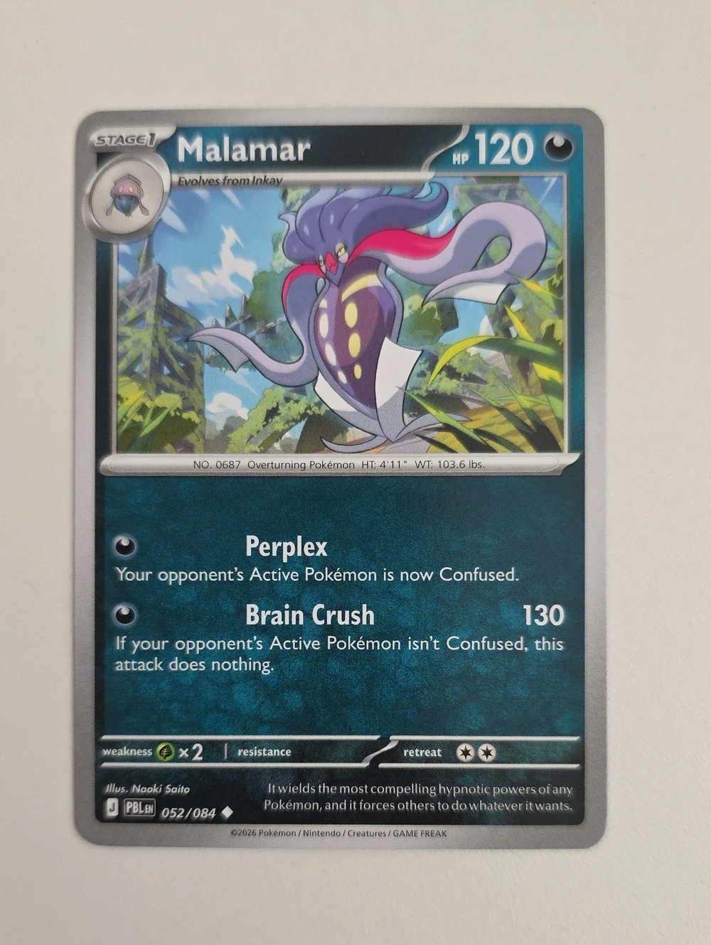 Pokemon Inkay And Malamar Trading Cards